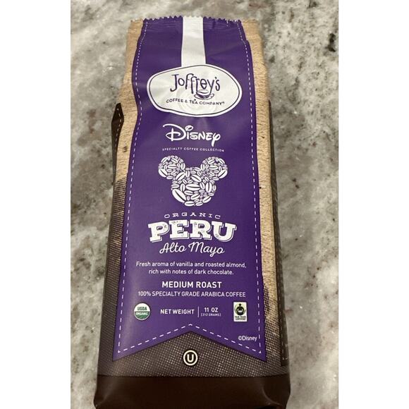 Joffrey's Organic Peru Altomayo 11oz. Disney Specialty Coffee Collection USDA - Picture 1 of 3